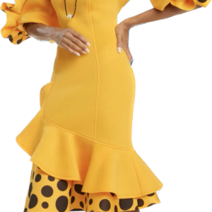 Yellow Scuba Dress