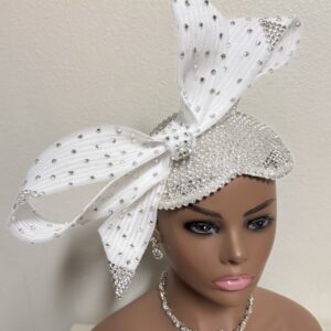 White Fascinator